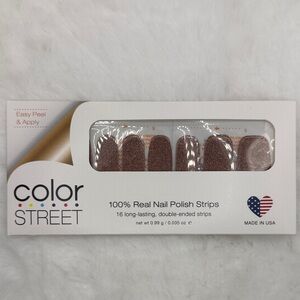 Color Street Nail Strips - Sahara Jewel (dark rose gold glitter/shimmer/sparkle)